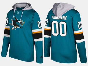 Sharks Men's Customized Name And Number Teal Adidas Hoodie,We sell and wholesale Sharks Men's Customized Name And Number Teal Adidas Hoodie on line form chian!